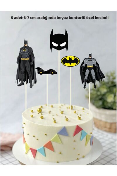 Tasarım Batman Birthday Cake Topper Birthday Decoration