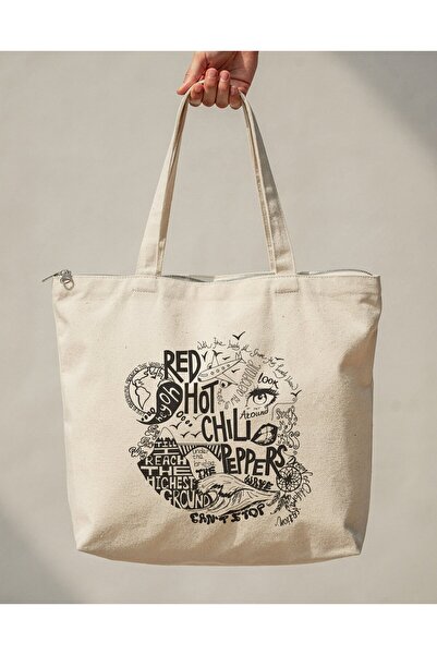 buzagi tasarım ürünleri Red Hot Chili Peppers Zippered Lined Gusseted Canvas ...