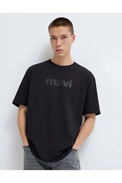 Mavi M0611807 Printed T-Shirt Men's T-Shirt Black
