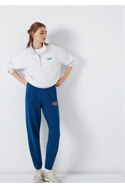 Mavi Pantaloni de sport bleumarin cu sigla imprimată1010757-82625