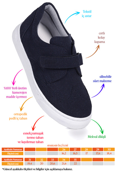 Kiko Kids Richie Cırtlı Günlük Erkek Çocuk Casual Ayakkabı