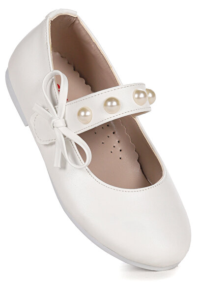 Kiko Kids حذاء باليه للفتيات من Bareti Skin Pearl Daily Velcro