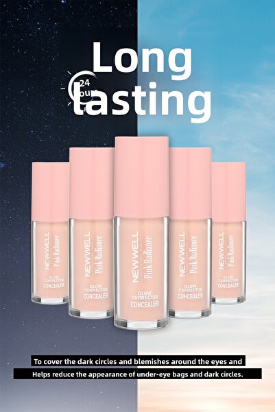 New Well Pink Radiance Glow - Capsulă Corectoare de Luminozitate, anticearcan