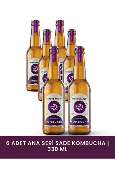 Fermente Bahçem Sade 6'lı Kombucha Paket x 330 ml