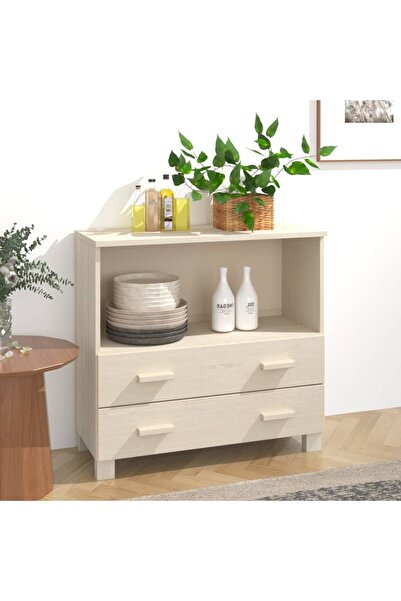 Concept Servantă, maro miere, 85x35x80 cm, lemn masiv de pin