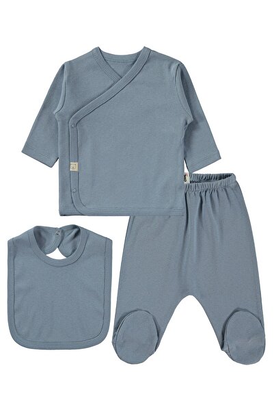 Civil Baby 3'Lü Basic Zıbın Takımları - Mavi