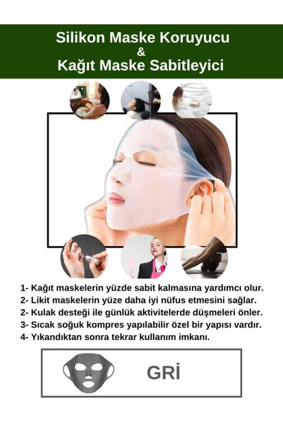 UQMO Gray Face Mask - Fixing and Protective Paper Mask