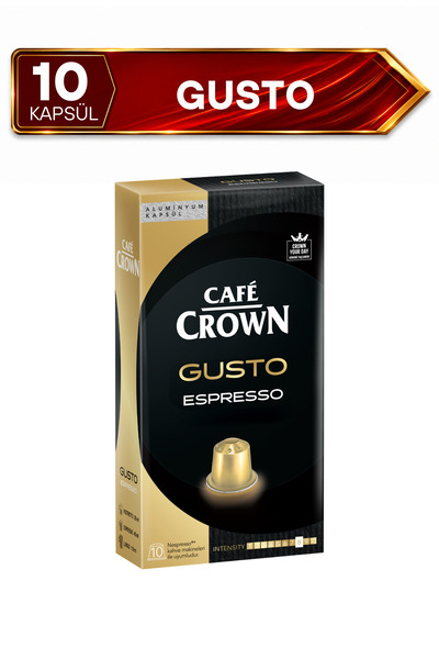 Cafe Crown Gusto Kapsül Kahve Nespresso Uyumlu 10 Adet