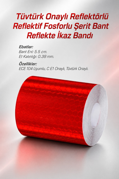 NZB 3 Meters Tuvturk Approved Reflective Reflective Highlighter Strip Tape Re...