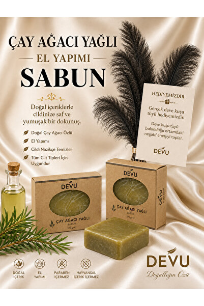 DEVU Çay Ağacı Yağlı El Yapımı Doğal Sabun