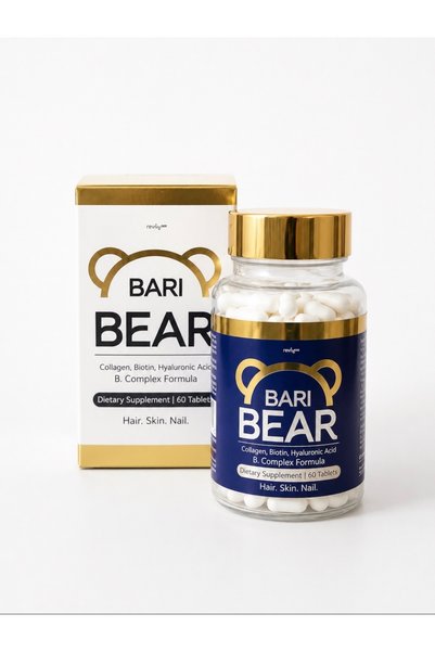 Re Vita Daily Bari Bear مُركب الفيتامينات والمعادن المتعددة للأشخاص ذوي الوزن الزائد، أقراص للمضغ على شكل أنبوب للمعدة