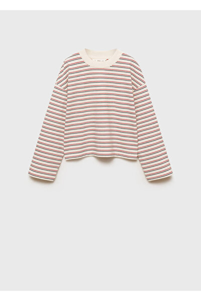 MANGO Kids Tricou cu dungi imprimat
