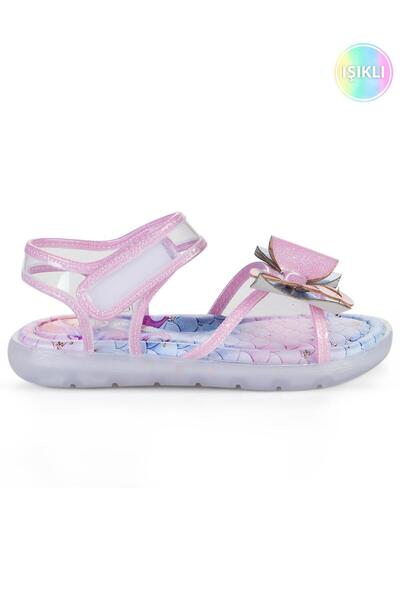 Civil Girls Glittery Mermaid Sandals Size 27-31 - Powder