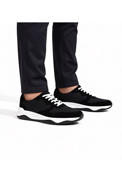 Slope Men's Black Genuine Leather Lace-Up Casual Shoes Light Sole Orthopedic ...