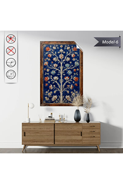 Akıllı Kağıt Statik Tutunma Özellikli Tablo - Poster Çini (Model- 6)