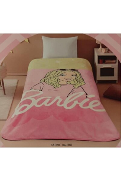 Taç Lisanslı Battaniye Barbie Malibu Tek Kişilik