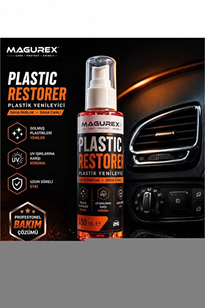 MAGUREX Plastic Restorer Plastik Yenileyici 150 ml - Tampon, Trim ve Dış Plas...