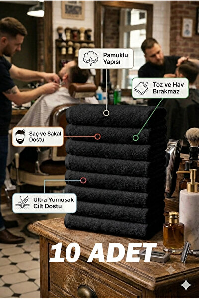 embays collection 50x90cm ( 10 Adet ) Pamuklu Havlu , Berber Havlusu, Kuaför ...