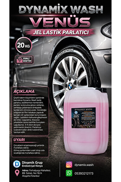 dynamix wash Jel Lastik Parlatıcı 20 Kg
