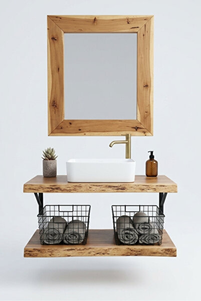 Ahşap Masif Banyo Dolapları | Şık ve Dayanıklı Banyo Dolapları