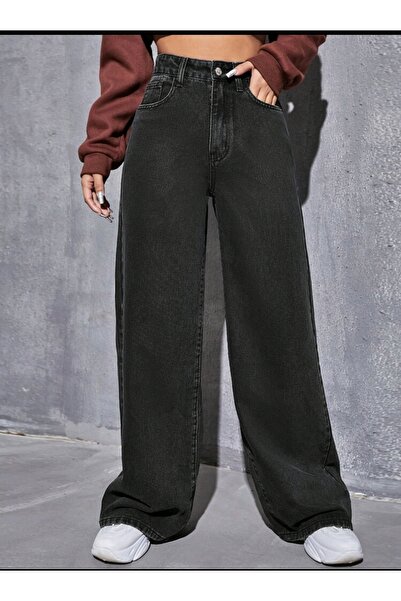 Semesia Salaş Cepli Bol Kesim Baggy Retro Jeans