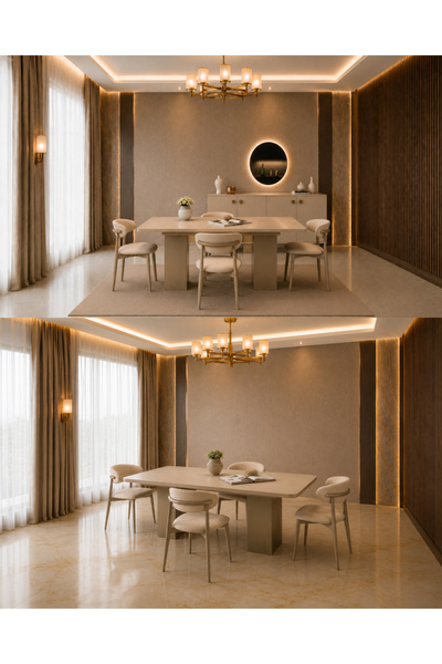 inegölmobilyası Aura Yemek Odası Takımı %100 MDF