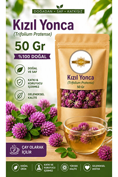 İLMİ ŞİFA Kızıl Yonca (Trifolium Pratense) Kırmızı Yonca Doğal Kurutulmuş Kır...