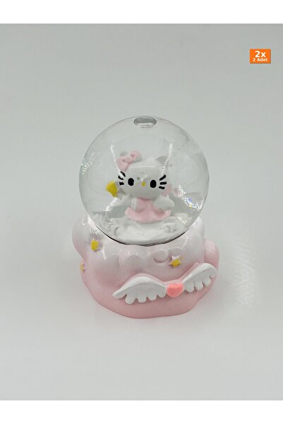 Bozhi Hello Kitty Kar Küresi Işıltılı Stil Hediye