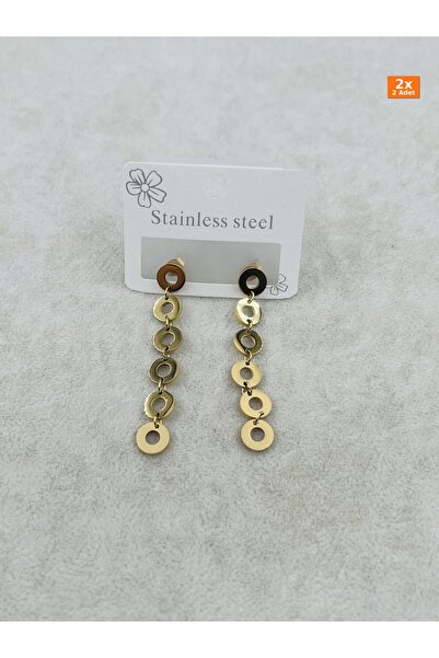 Bozhi Steel Earrings Gold Elegant Gift