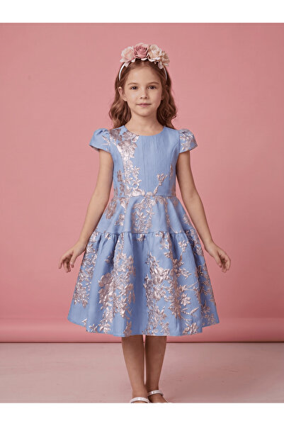 Ciliegia Dolls Trendshen Çiçek Desenli Jakar Elbise
