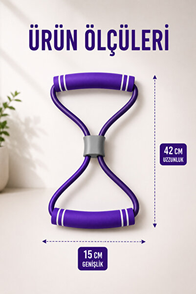 COZY SENSE Orta Seviye 1 Adet Bacak Kalça Squat Fitness Egzersiz Direnç Lastik Pilates Bandı