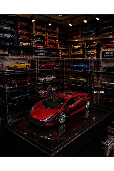 OYUNCAKSAHİLİ Lamborghini Sian Diecast Model Metal Araba Kapılar Açılır 12.5c...