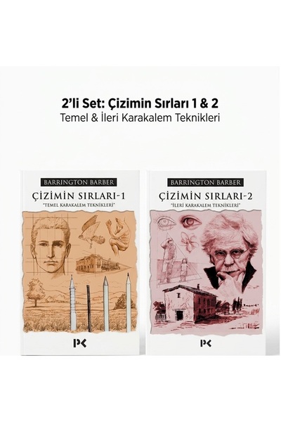 Profil Kitap Çizimin Sırları 1 ve 2 Seti Temel ve İleri Karakalem Teknikleri ...