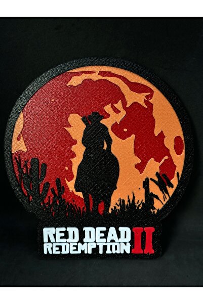Red Dead Redemption 2 (RDR2) Arthur Morgan Temalı Standart Duvar Dekoru / Oyuncu Odası Aksesuarı