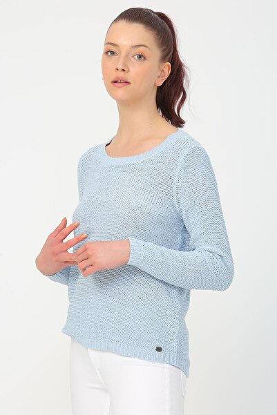 ONLY Kadın Dokuma Kazak Bebek Mavisi - 15113356