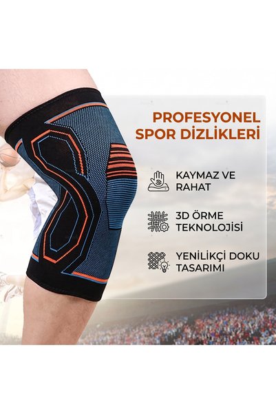 Alazpay Flexible and Non-Tight Seamless Training Knee Brace - Non-Slip Silicone Orthopedic Fitness, Volleyball, Basketball Sports Knee Pad (1 Piece)