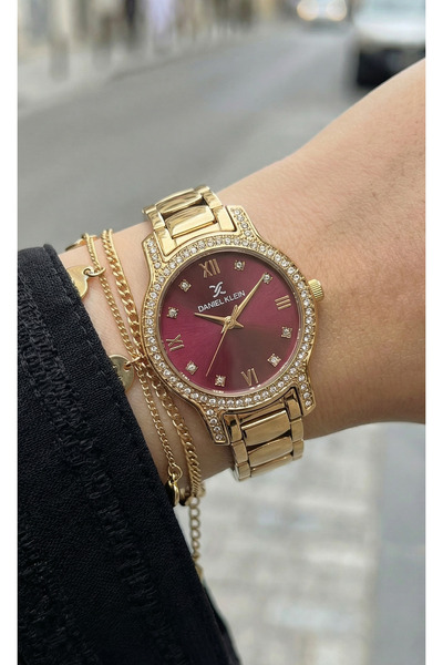 Daniel Klein Premium Rose Gold Stainless Steel Watch for Women DK.1.14118-6