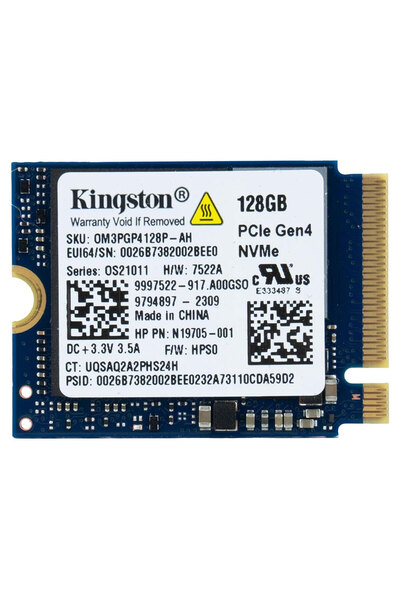 Kingston قرص صلب SSD من نوع M.2 (2230) الجيل الرابع بسعة 128 جيجابايت طراز 0J...