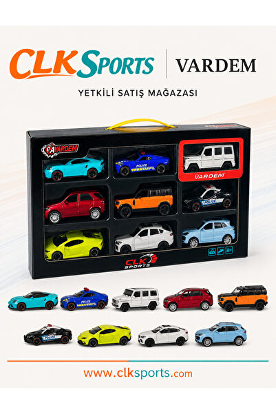 Vardem 9 Parça 1:43 Çek Bırak Metal Araba