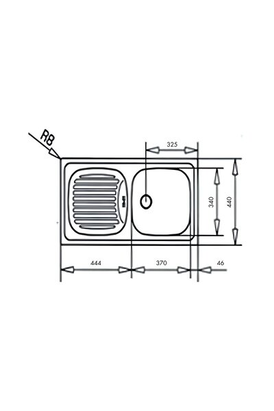 Teka EBM 45 Paslanmaz Çelik Sol Damlalıklı Eviye 40132022