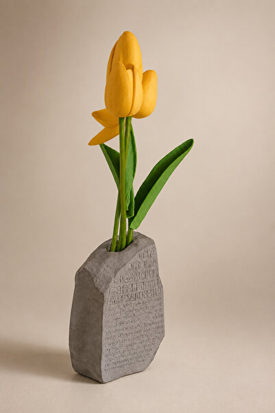 Karra Art Beton Kitap Tututculu Vazo Antik Mısır Detaylı