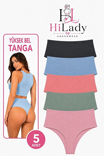 Hilady ΣΥΣΚΕΥΑΣΙΑ 5 ΨΗΛΟΜΕΣΗ TANGA ΒΑΜΒΑΚΙ ΜΑΛΑΚΟ ΣΙΛΩΜΑ