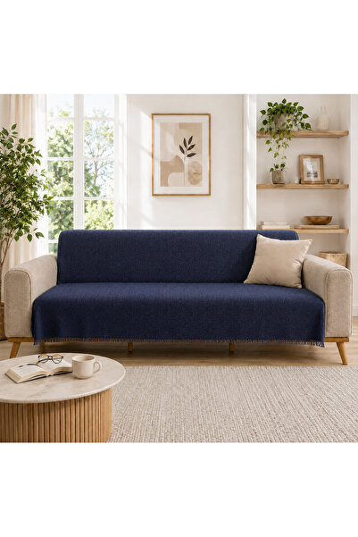 SEVHOME CONCEPT %100 Pamuk Kaymaz & Terletmez & Saçaklı & Yumuşak Koltuk Örtü...