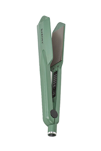 BARONY Wide green ceramic hair straightener
