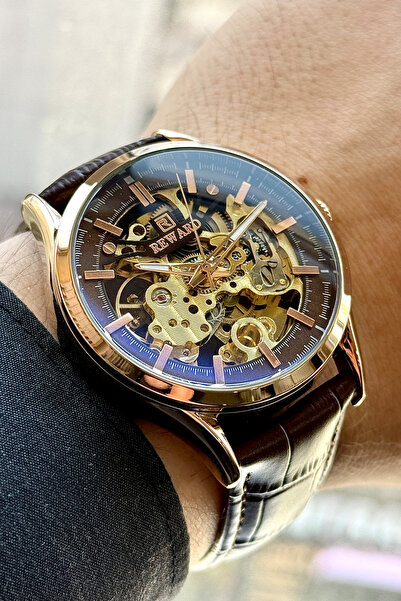 Reward Rd33008M Automatic Men's Wristwatch with Leather Strap