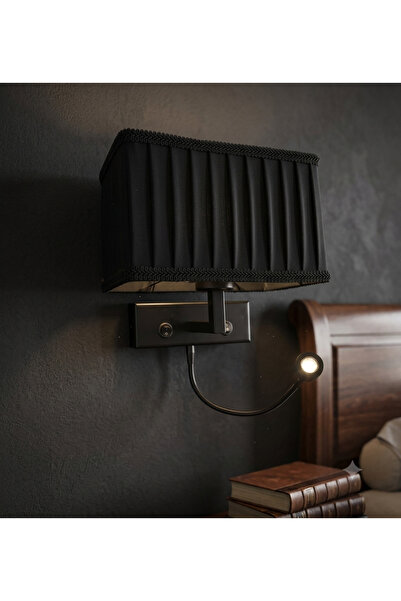 AKDENİZ AYDINLATMA ELEKTRİK MALZEMELERİ Bedside Led Reading Lamp with Pleated...