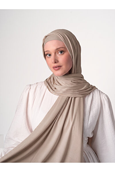 Ecardin Combed Cotton Shawl - Dark Mink -