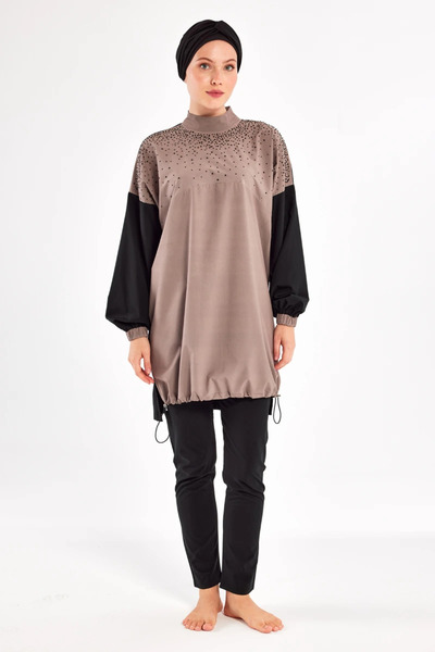 Adasea 251208 Women's Long Sleeve Hijab Swimsuit