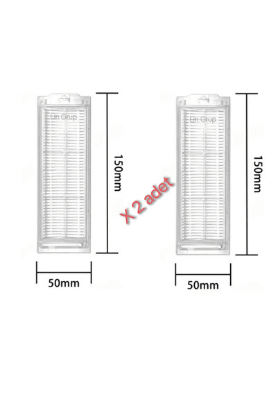 LİN GRUP Xiaomi S40 Pro Robot Vacuum Cleaner Compatible 2 Pieces Hepa Filter