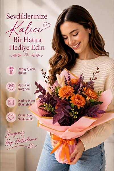 BEREN KILIÇ Non-Fading Souvenir Artificial Flower Bouquet |   Special Design ...